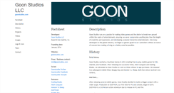 Desktop Screenshot of goonstudios.com