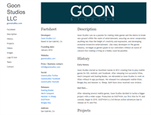 Tablet Screenshot of goonstudios.com